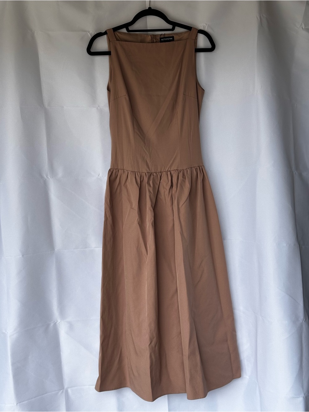 PrettyLittleThing Camel Maxi Dress